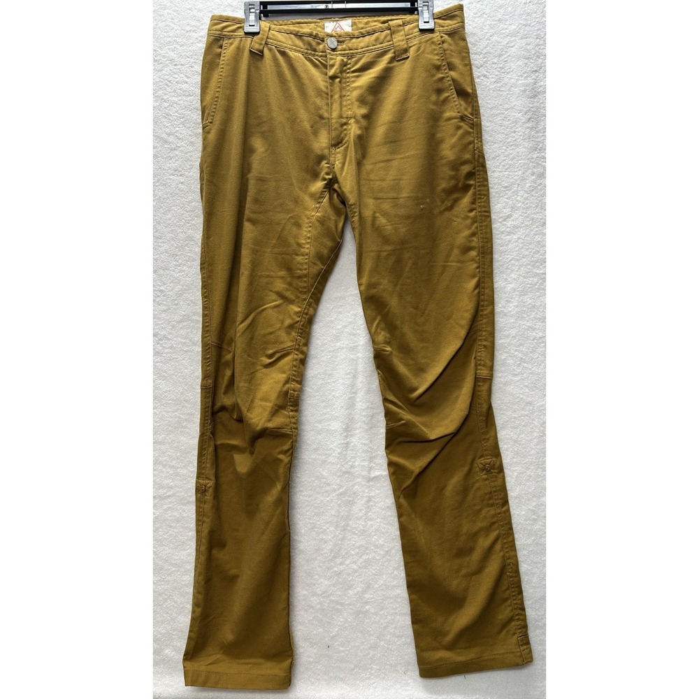 Livsn Mens Size 30X32 Brown Beige Cotton Chino Hiking Pants (J6)